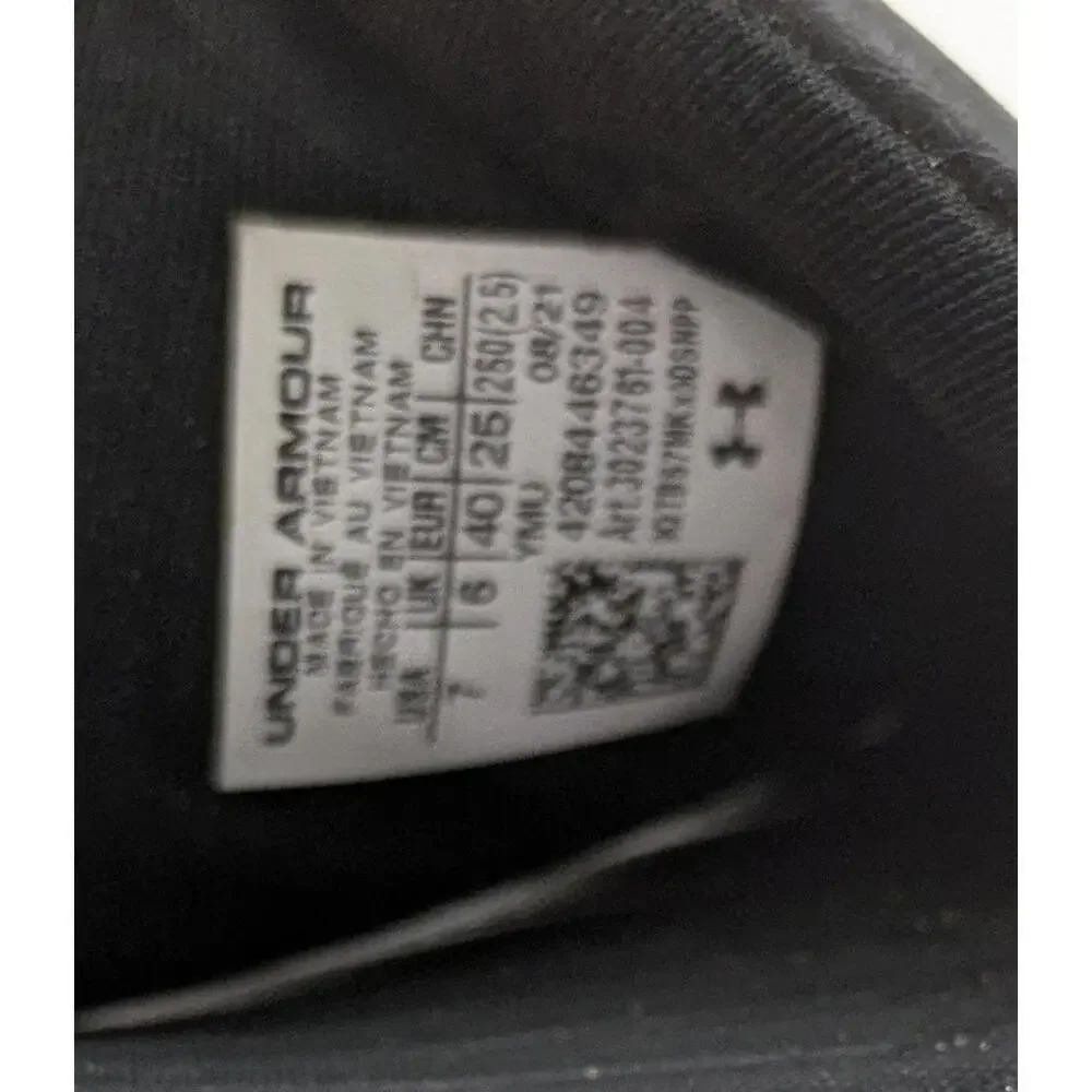 Mens Under Armour Ansa Fix Slide Black SlipOn Comfort Sandals 3023761-004 Size 7